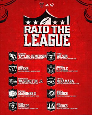 Image post by @TexasTechFB on Twitter