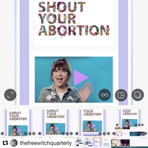 Image post by @shoutyourabortion on Instagram