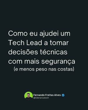 Image post by @fernando.techlead on Instagram