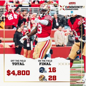 Image post by @49ersfoundation on Instagram