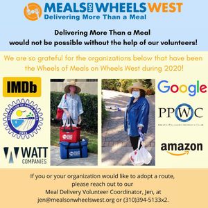Image post by @mealsonwheelswest on Instagram