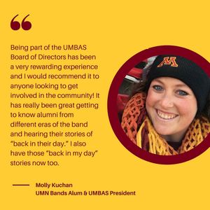 Image post by @umnbands on Instagram