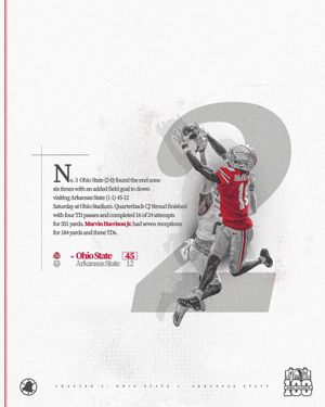 Image post by @OhioStateFB on Twitter