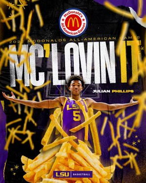 Image post by @LSUBasketball on Twitter