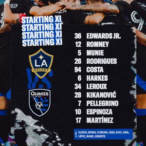 Image post by @SJEarthquakes on Twitter