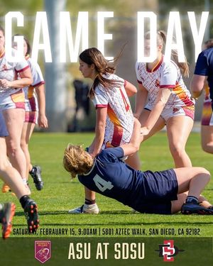 Image post by @womensrugbyatasu on Instagram