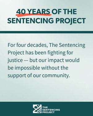Image post by @thesentencingproject on Instagram