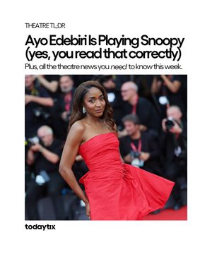 Image post by @todaytix on Instagram