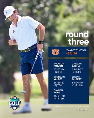 Image post by @AuburnMGolf on Twitter