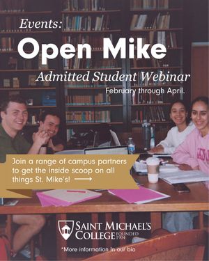 Image post by @saintmichaelscollege on Instagram