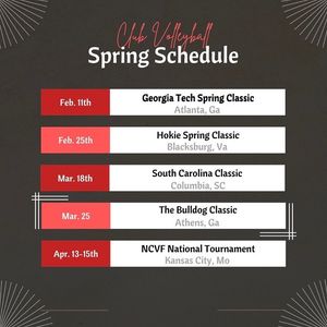 Image post by @ugaclubvolleyball on Instagram