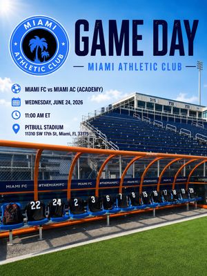 Image post by @miamiathleticclub2022 on Instagram