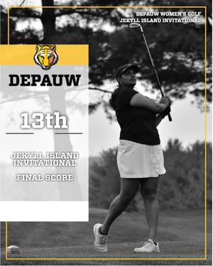 Image post by @DePauwAthletics on Twitter