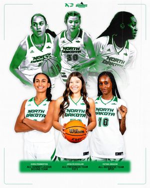 Image post by @UNDwbasketball on Twitter