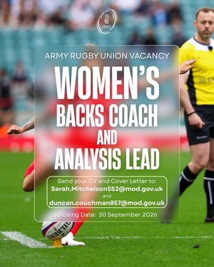 Image post by @armyrugbyunion on Instagram