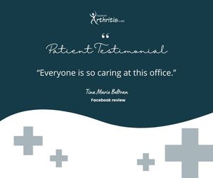Image post by @PiedmontArthritisClinic on Facebook