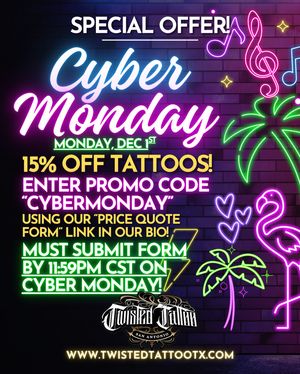 Image post by @twistedtattootx on Instagram