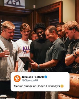 Image post by @clemsonfb on Instagram