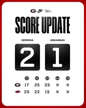 Image post by @UGAVolleyball on Twitter/X