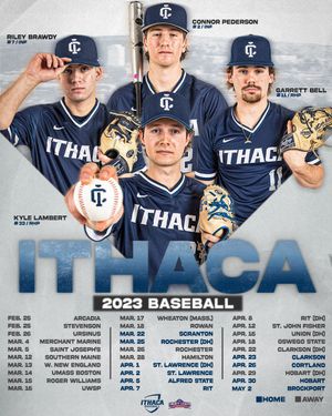 Image post by @Ithaca_Baseball on Twitter