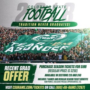 Image post by @CSURams on Facebook