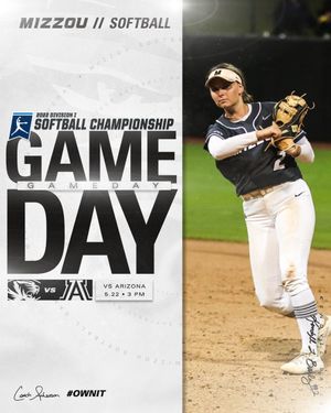 Image post by @MizzouSoftball on Twitter