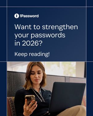 Image post by @1password on Instagram