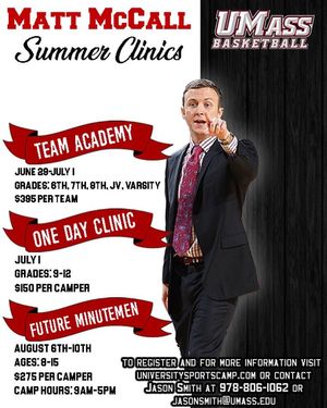 Image post by @umassbasketball on Instagram