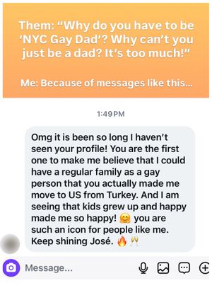 Image post by @nycgaydad on Instagram