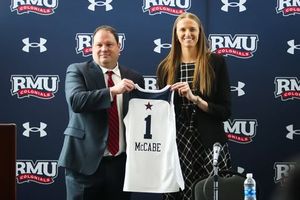 Image post by @rmuwbasketball on Instagram
