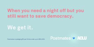 Image post by @Postmates on Twitter