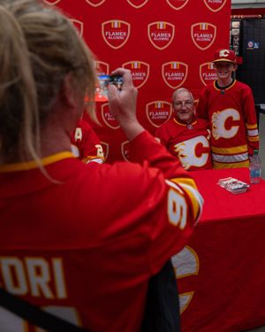 Image post by @NHLFlames on Twitter/X