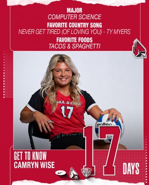 Image post by @ballstatewvb on Instagram