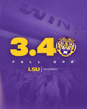 Image post by @lsuvolleyball on Twitter