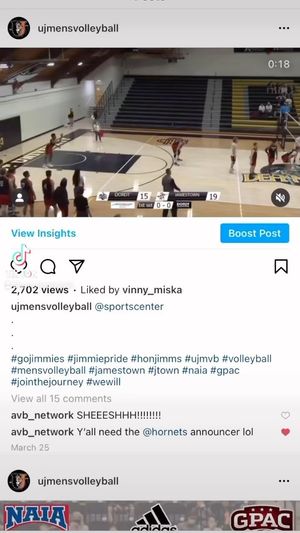 Video post by @ujmensvolleyball on Instagram