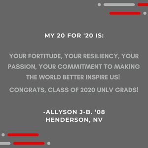 Image post by @UNLVAlumni on Facebook