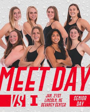 Image post by @HuskerSwimNDive on Twitter
