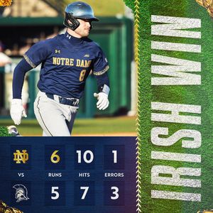 Image post by @notredamebaseball on Instagram