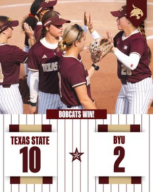 Image post by @TXStateSoftball on Twitter