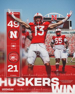 Image post by @huskerfootball on Instagram