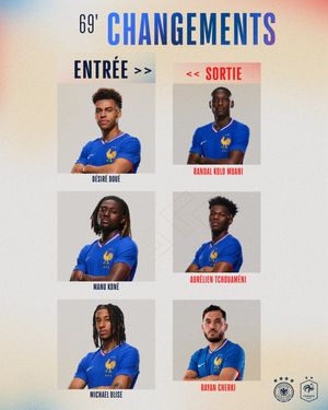 Image post by @equipedefrance on Twitter