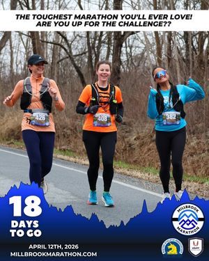 Image post by @millbrookmarathon on Facebook