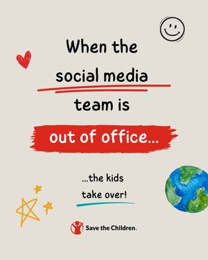 Image post by @savethechildren on Instagram