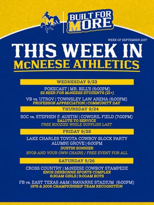 Image post by @mcneesesports on Instagram