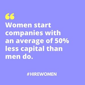 Image post by @hire.women on Instagram