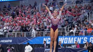 Image post by @ou_wgymnastics on Instagram