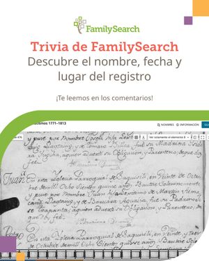 Image post by @familysearchesp on Instagram