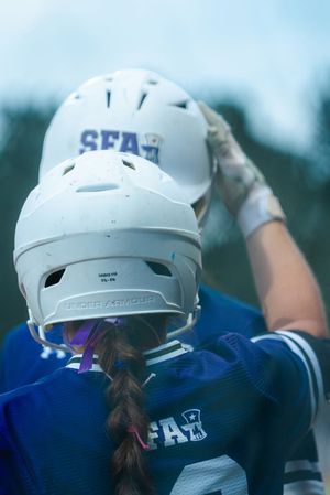 Image post by @sfa.softball on Facebook