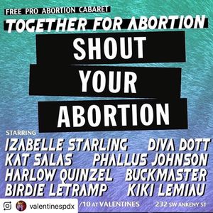 Image post by @shoutyourabortion on Instagram