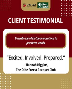 Image post by @liveoakcommunications on Instagram